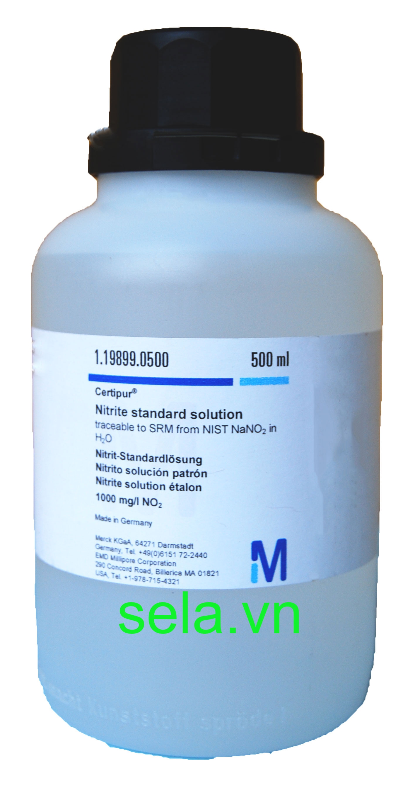 Nitrite standard solution traceable to SRM from NIST NaNO₂ in H₂O 1000 mg/l NO₂ Certipur®